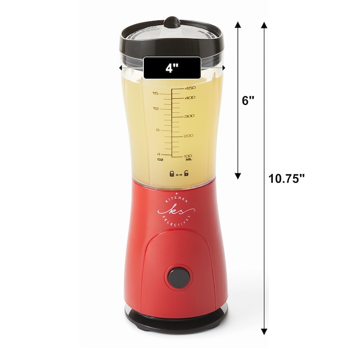 15-Ounce Kitchen Selectives Personal Blender with One-Touch Operation, Red, large
