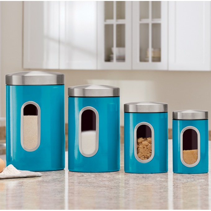 4-Piece Window Canister Set, , large