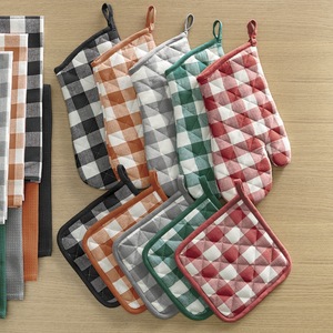 Kitchen Colors Pot Holder & Oven Mitt Set, , large