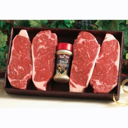 Center Cut New York Strip Steaks with Gourmet Seasoning, , large