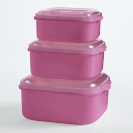 6-Piece Plastic BPA-Free Food Storage Set, , large