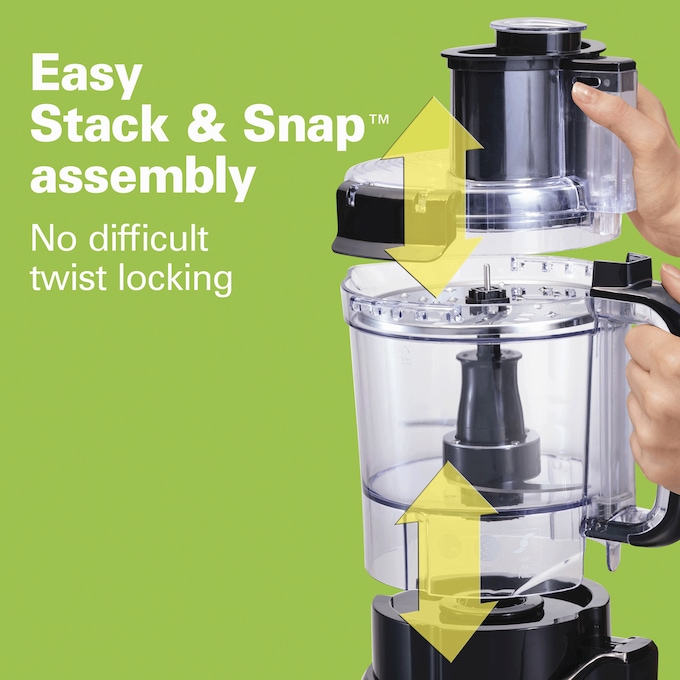 Hamilton Beach Stack & Snap Food Processor, , large
