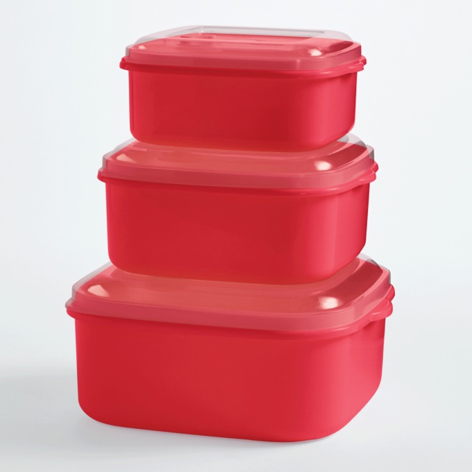 6-Piece Plastic BPA-Free Food Storage Set, , large