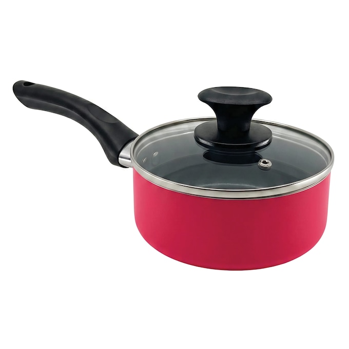 Ginny's 22-Piece Ceramic Cookware Set, Delicious Red, large