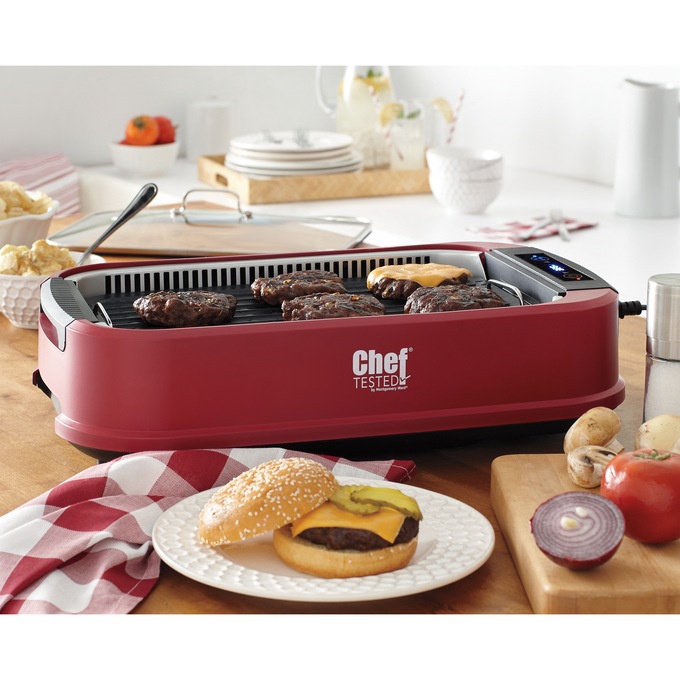 Electric smokeless deals grill