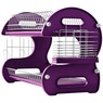 Space-Saving 2-Tier Dish Drying Rack with Utensil Holder, Purple Punch, large