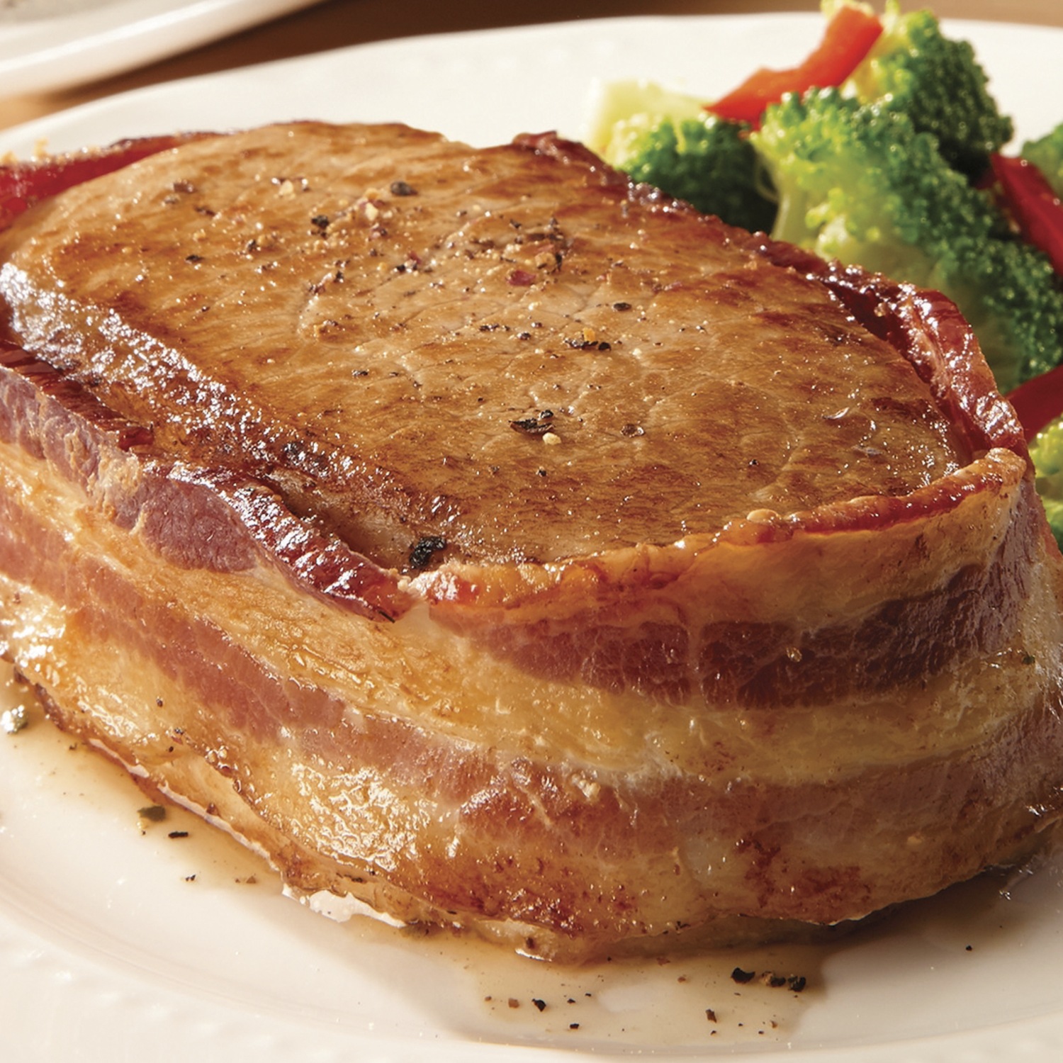 BaconWrapped Pork Loin Chops Tender Filet