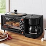 3-in-1 Breakfast Maker with Grill, Bake, Toast & Brew Functions, , large