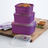 6-Piece Plastic BPA-Free Food Storage Set, , large