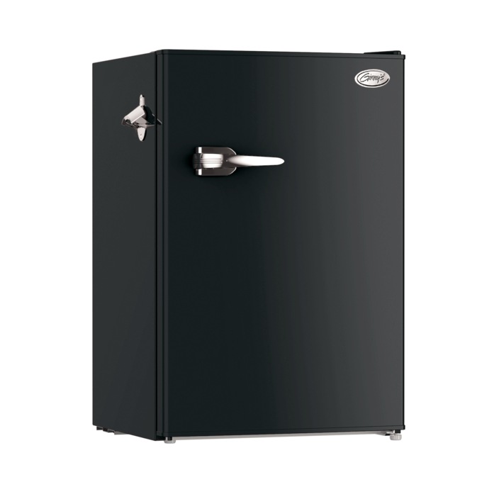 Ginny’s 2.5 cu. ft. Compact Fridge/Freezer, Black, large