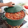 7-Quart Enameled Cast Iron Casserole with Lid, , large