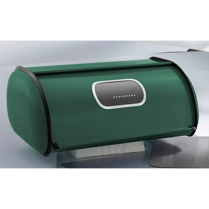 Ventilated Countertop Metal Breadbox with Window, , large