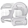 Space-Saving 2-Tier Dish Drying Rack with Utensil Holder, White, large