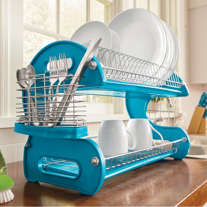 Two tier sales plate rack