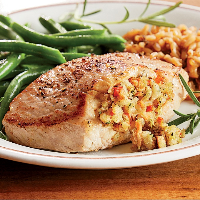 Boneless Stuffed Pork Chops, , large