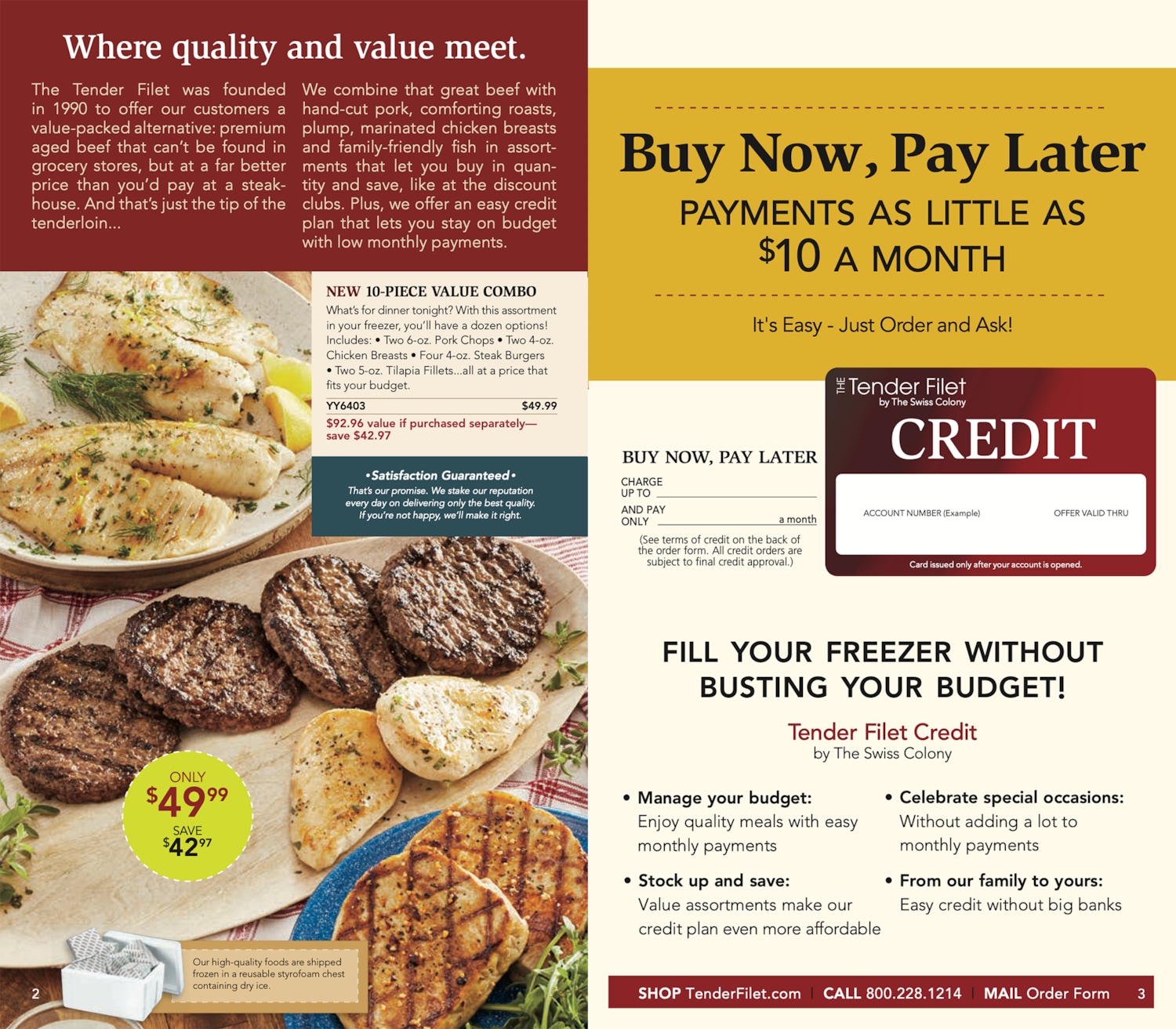 Fall 2022 Tender Filet