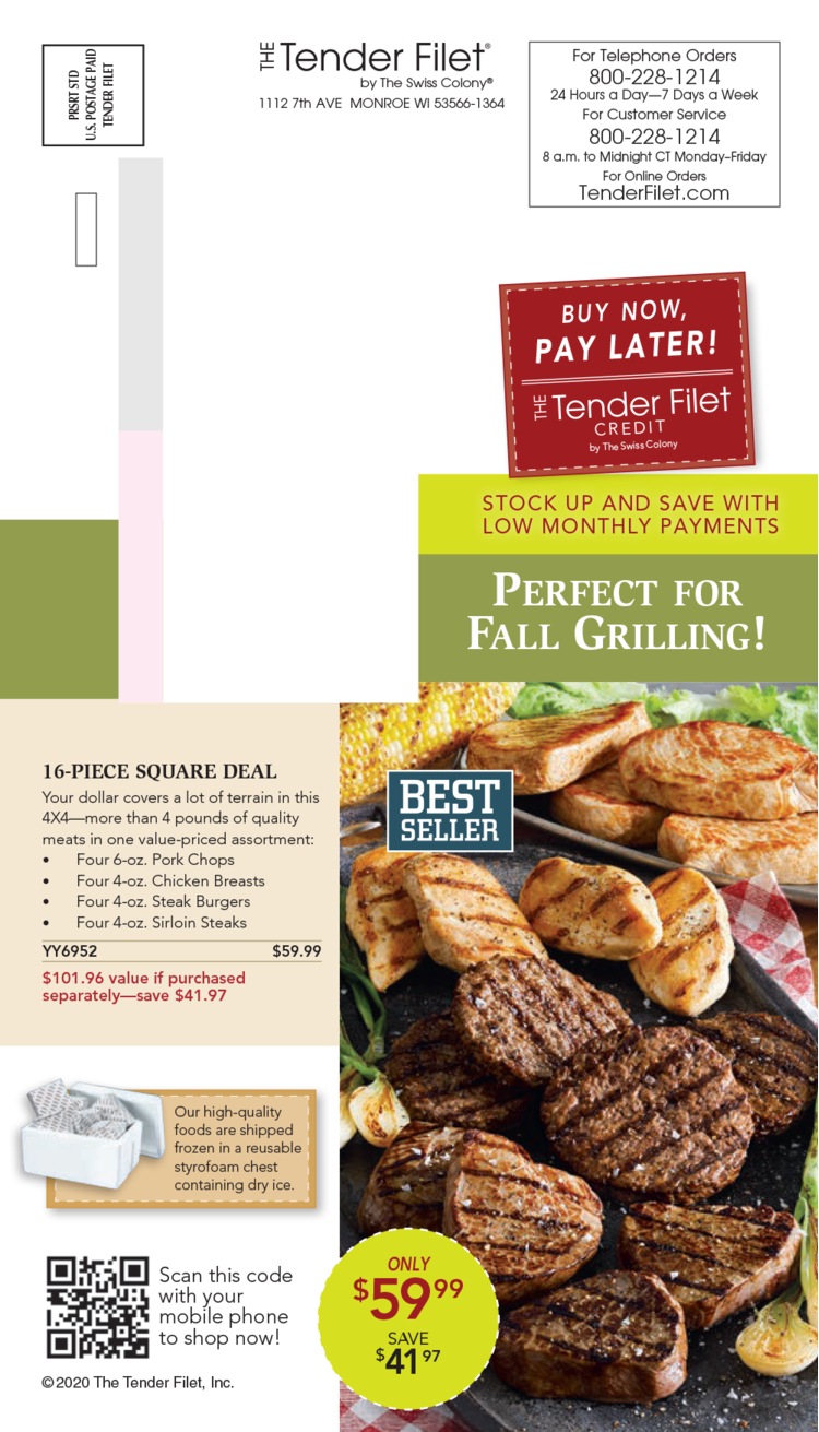 Fall 2020 Tender Filet