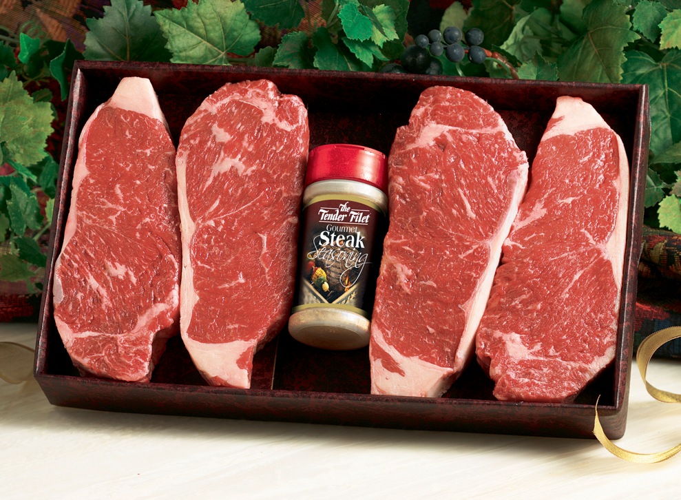 Tender Filet Premium Aged Steaks, Seafood, Poultry, Side Dishes